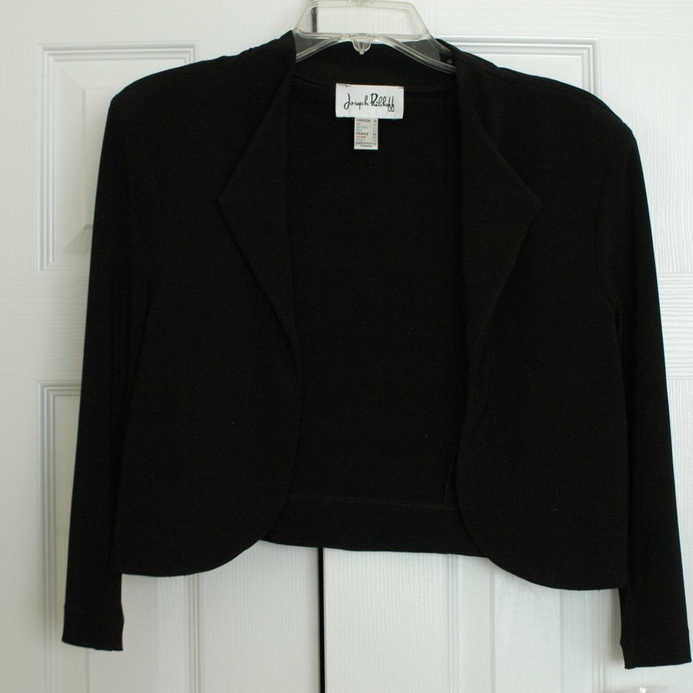 Joseph Ribkoff NWT short black jacket size 12